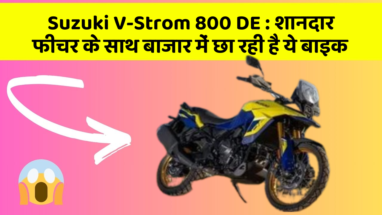 Suzuki V-Strom 800 DE : शानदार फीचर के साथ बाजार में छा रही है ये बाइक